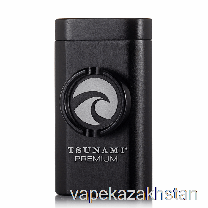 Vape Kazakhstan Tsunami Dugout and Grinder Black